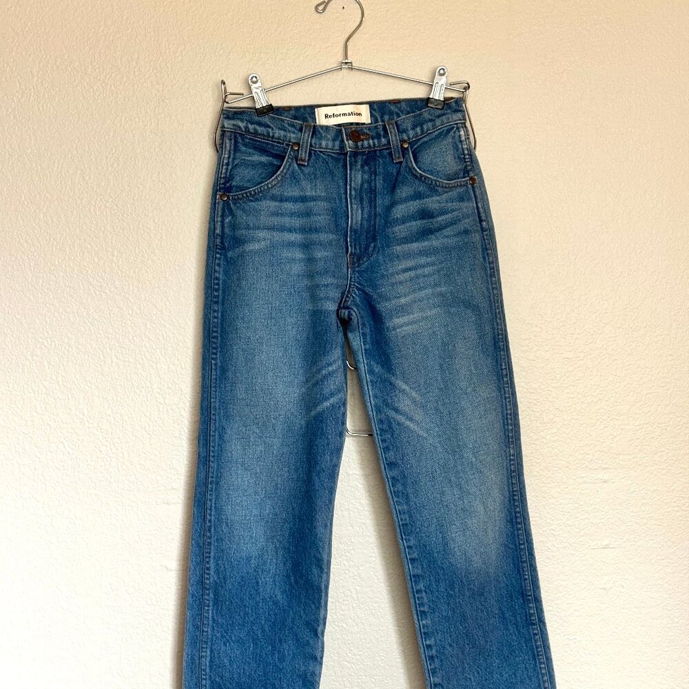 Reformation "Smart Ass" Straight Leg Jeans Size 24